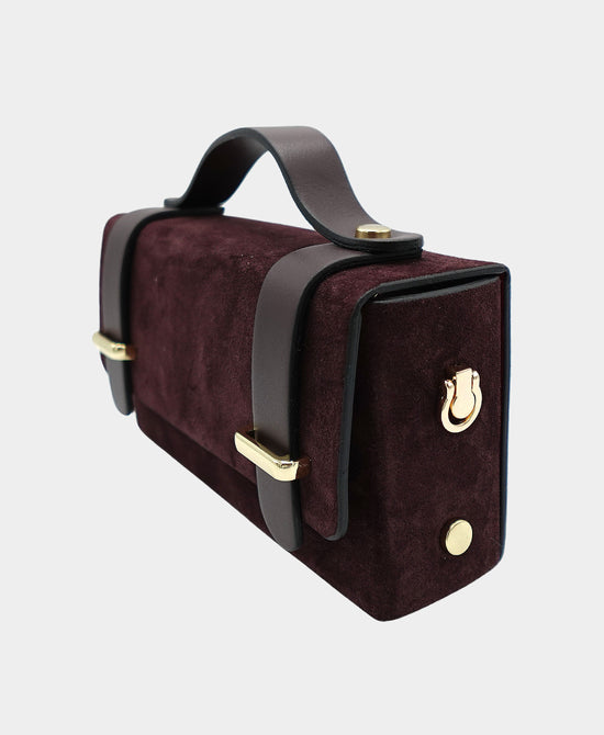 Small Suede Buckle Handbag view 