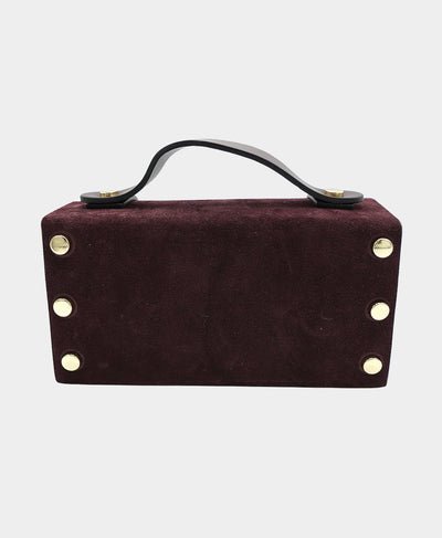 Small Suede Buckle Handbag image 3