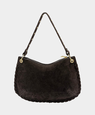 Suede Studded Shoulder Bag image 4