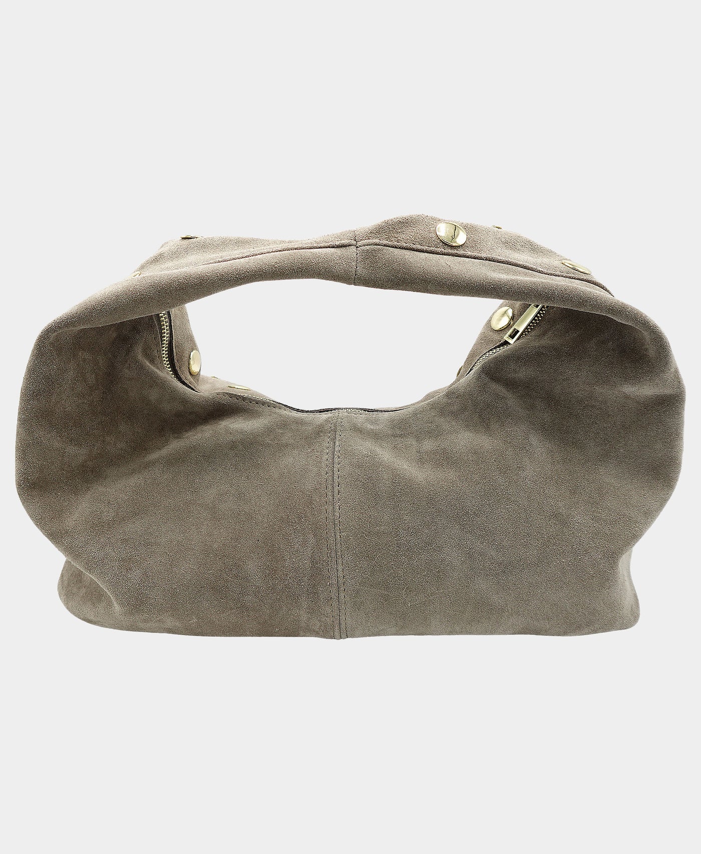 Suede Studded Shoulder Bag view 2