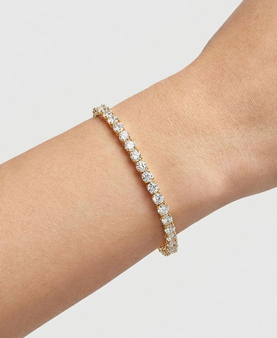 
Cubic Zirconia Tennis Bracelet in GOLD view 1