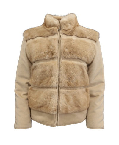 Reversible Fur & Wool Jacket image 1