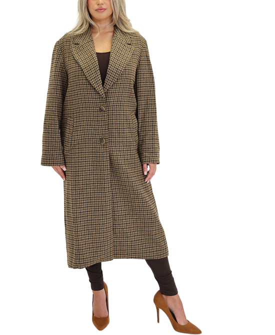 Wool Plaid Coat view 