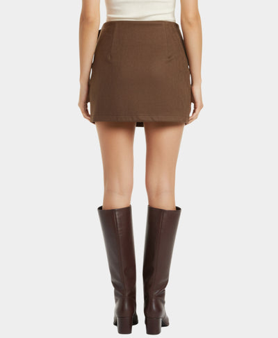 Faux Suede Mini Skort image 2