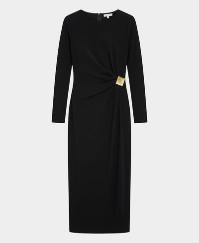 Knit Maxi Dress w/ Gold Hardware image 2