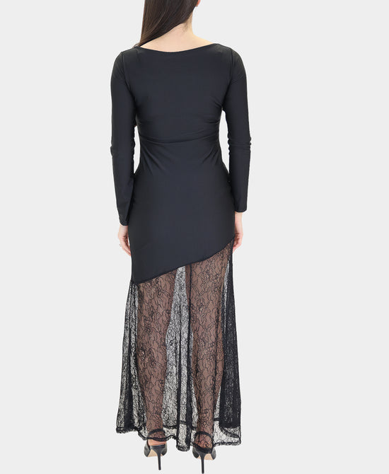 Bodycon Dress w/ Lace Bottom view 