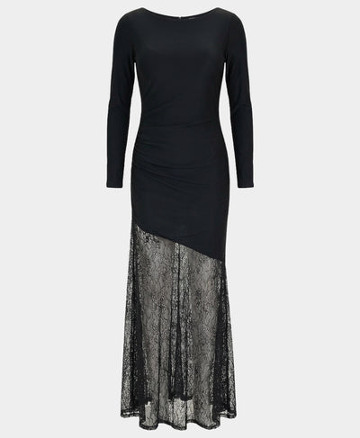 Bodycon Dress w/ Lace Bottom image 3