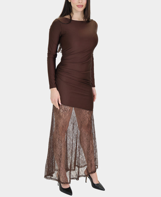 Bodycon Dress w/ Lace Bottom view 