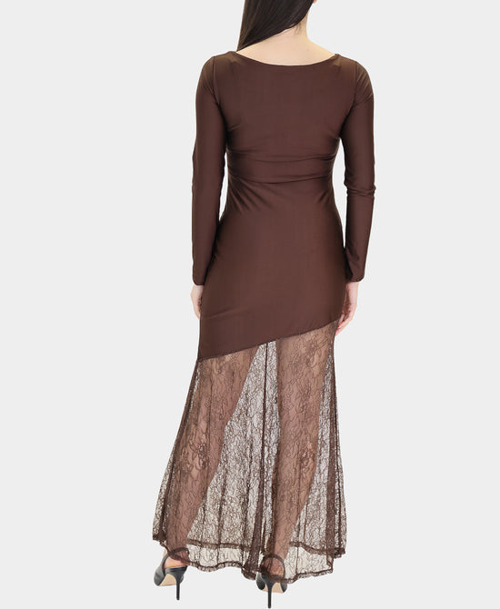 Bodycon Dress w/ Lace Bottom view 