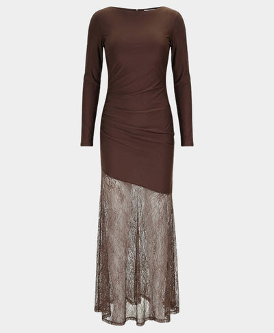 Bodycon Dress w/ Lace Bottom image 3