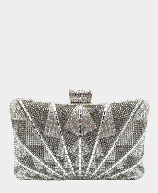 Geometric Crystal Clutch Bag view 