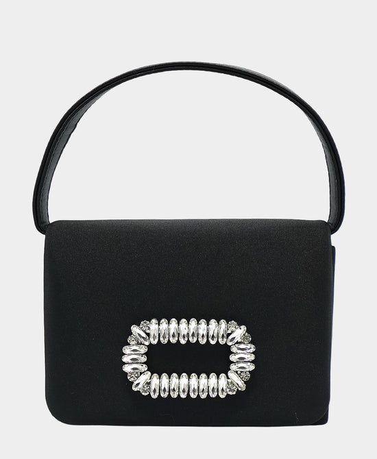 Satin Evening Bag w/ Crystals view 