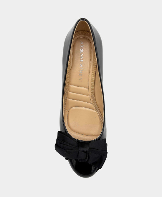 Patent Faux Leather Pump w/ Bow view 