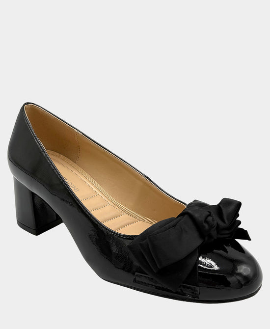 Patent Faux Leather Pump w/ Bow view 