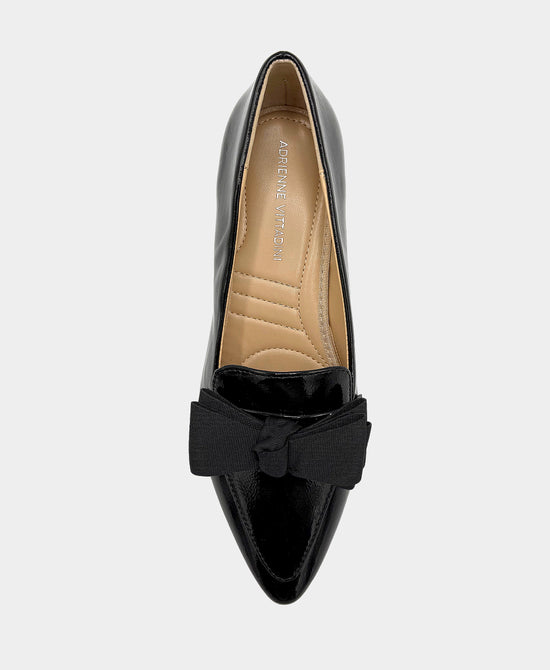 Patent Faux Leather Loafer w/ Bow view 