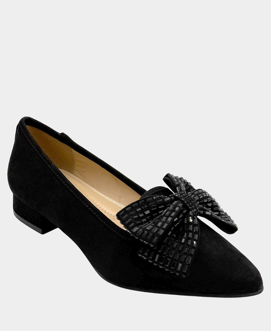 Suede Pump w/ Crystal Bow view 