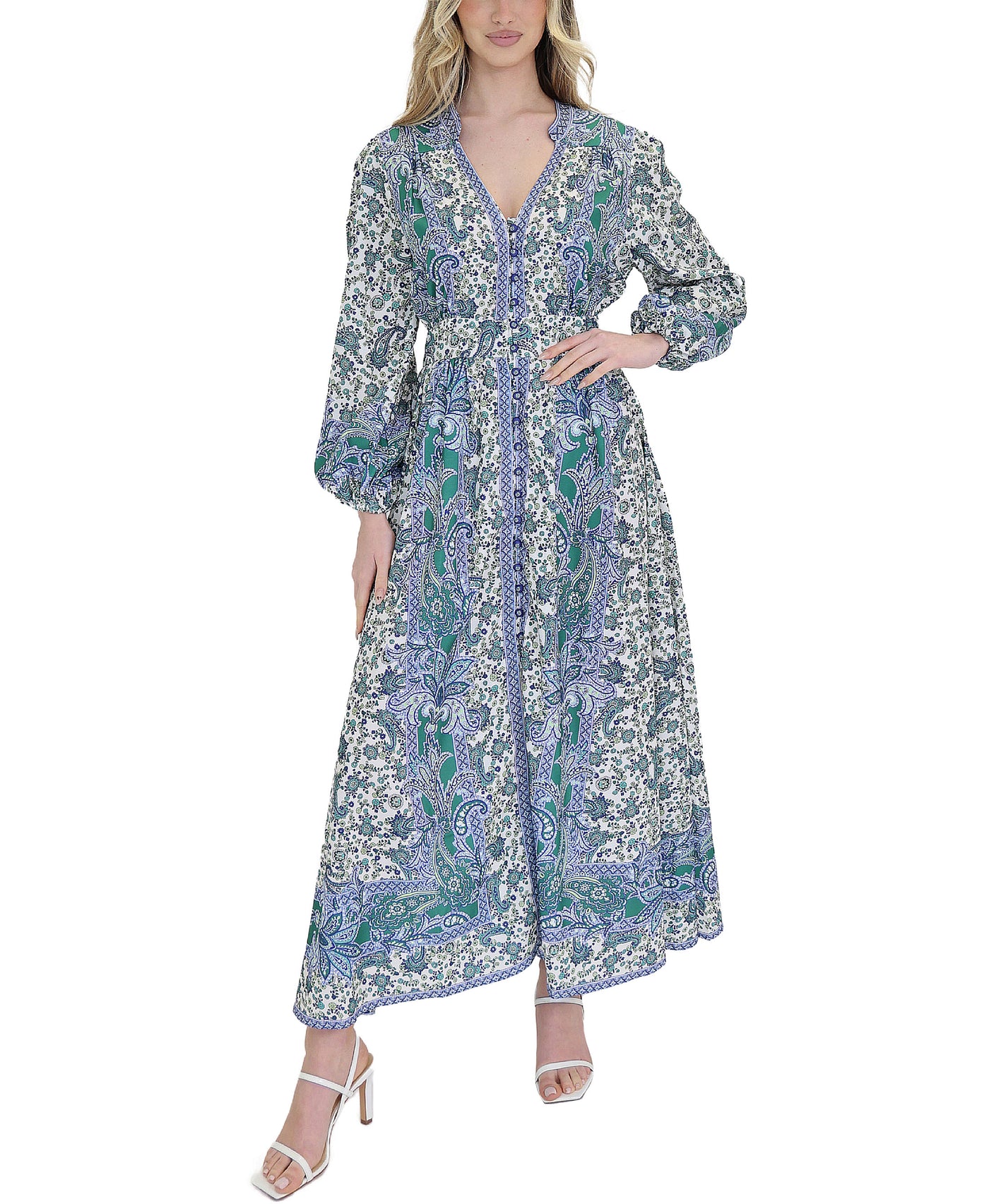 Printed Maxi Dress view 1