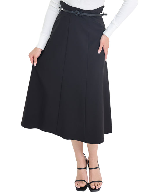 Midi Skirt w/ Belt view 