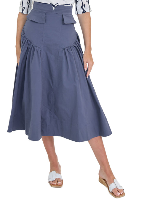 Drop Waist Midi Skirt view 