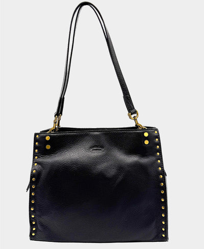 Leather Tote Bag w/ Studs image 1