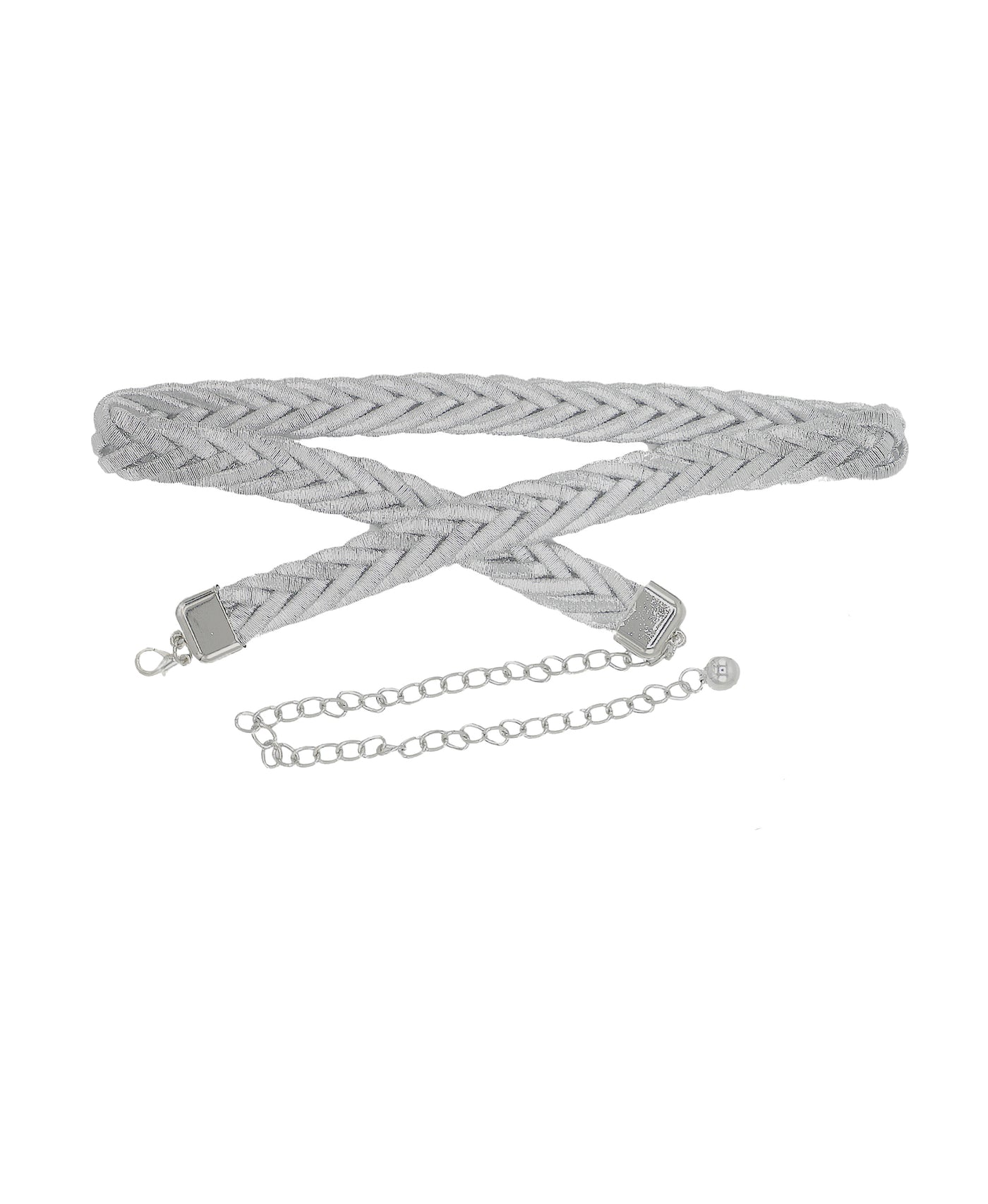 Braided Metallic Chain Belt image 1