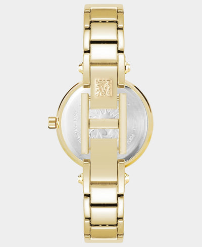 Round Two Tone Metal Watch image 2