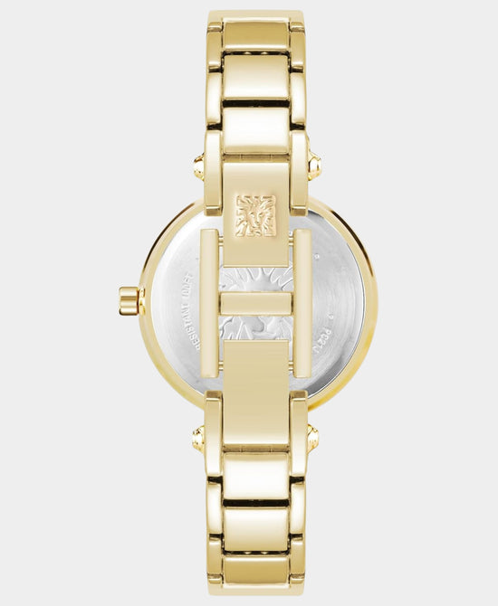 Round Two Tone Metal Watch view 