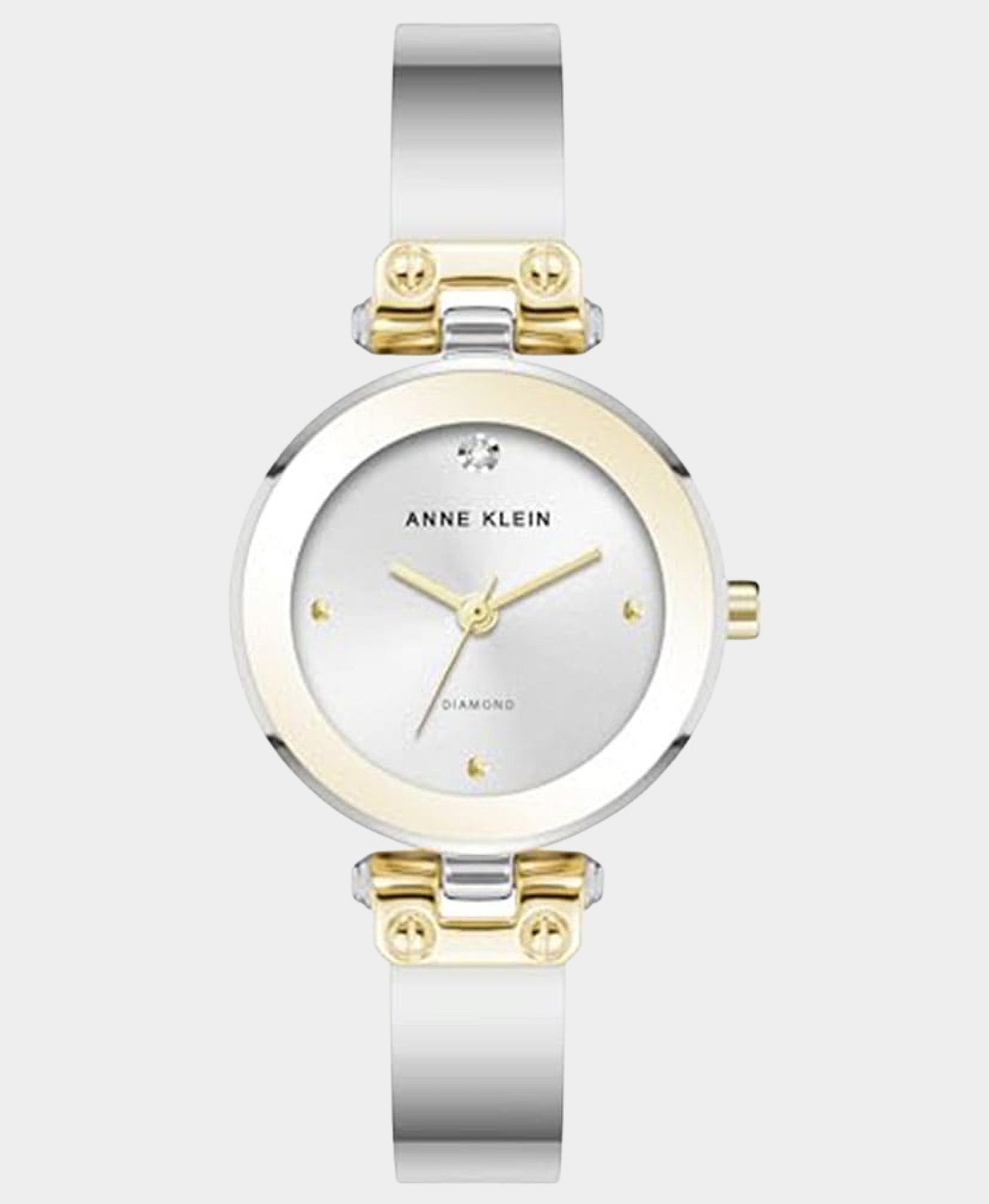 Round Two Tone Metal Watch view 1