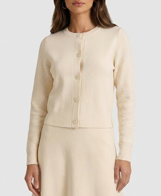 
Cardigan w/ Tie in COCONUT view 1