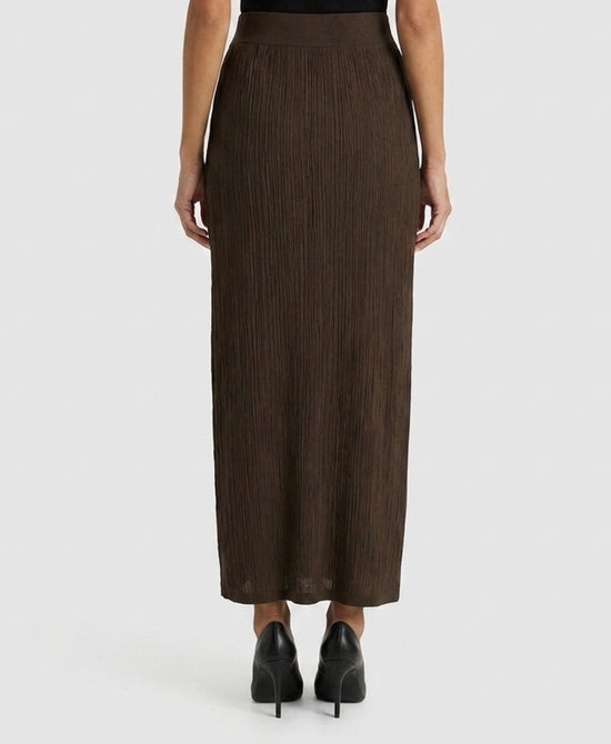 
Knit Maxi Skirt in COCOA view 2