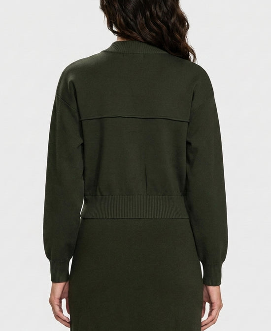 
Cardigan w/ Pockets in OLIVE view 2