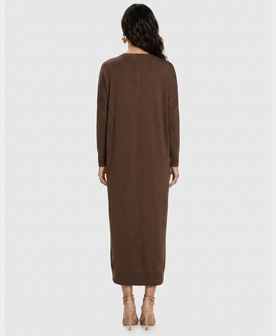 
Knit Maxi Dress in BROWN view 2