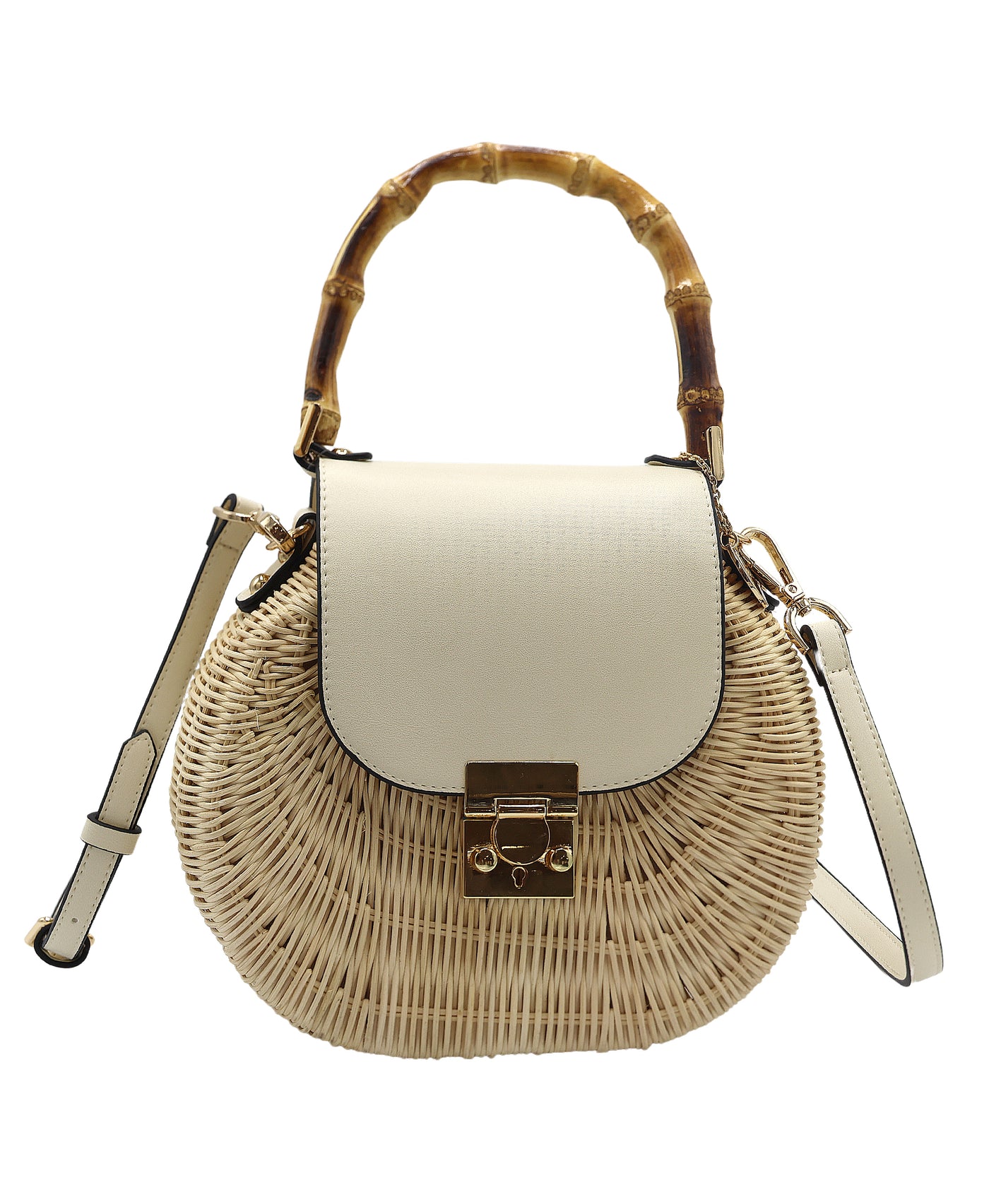 Round Straw Handbag view 1