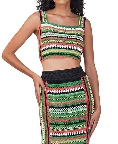 Multicolor Crochet Top image 1