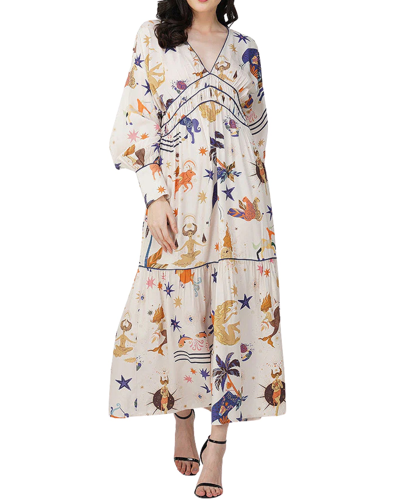 Printed Maxi Dress view 1
