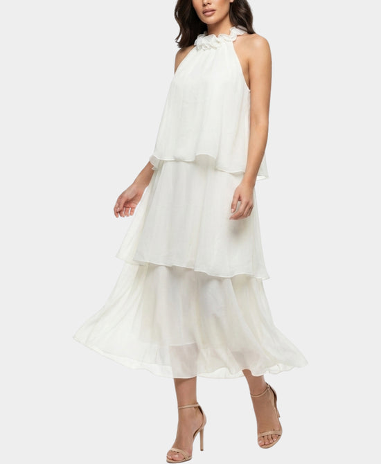 
Tiered Maxi Dress in WHITE view 1