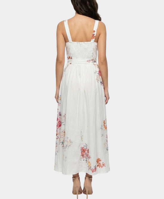 
Floral Coreset Maxi Dress in WHITE MULTI view 2