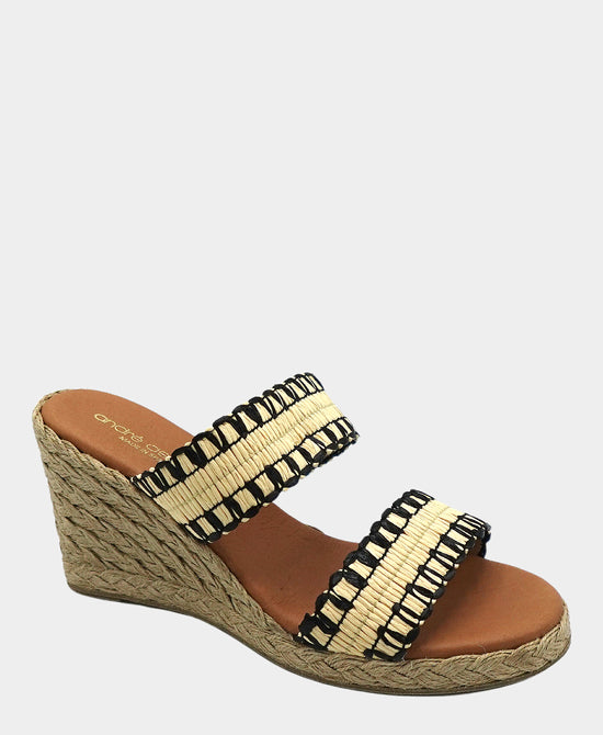 Straw Wedge Sandal view 1