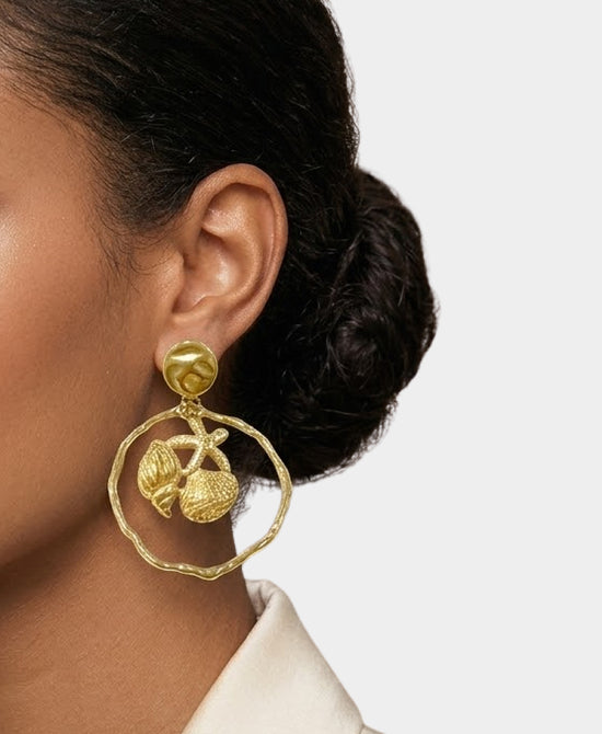 Starfish & Shell Earrings view 1