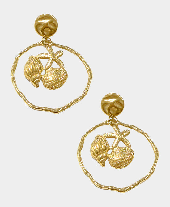 Starfish & Shell Earrings view 2