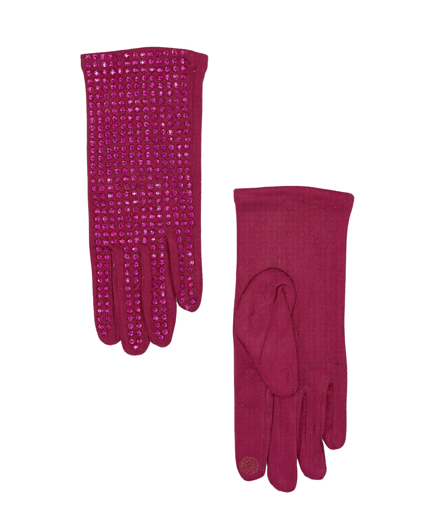 Tech Friendly Rhinestone Gloves image 1
