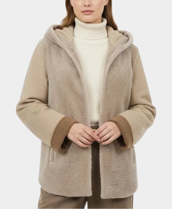 3/4 Shearlin FO hd coat w cashmere back view 