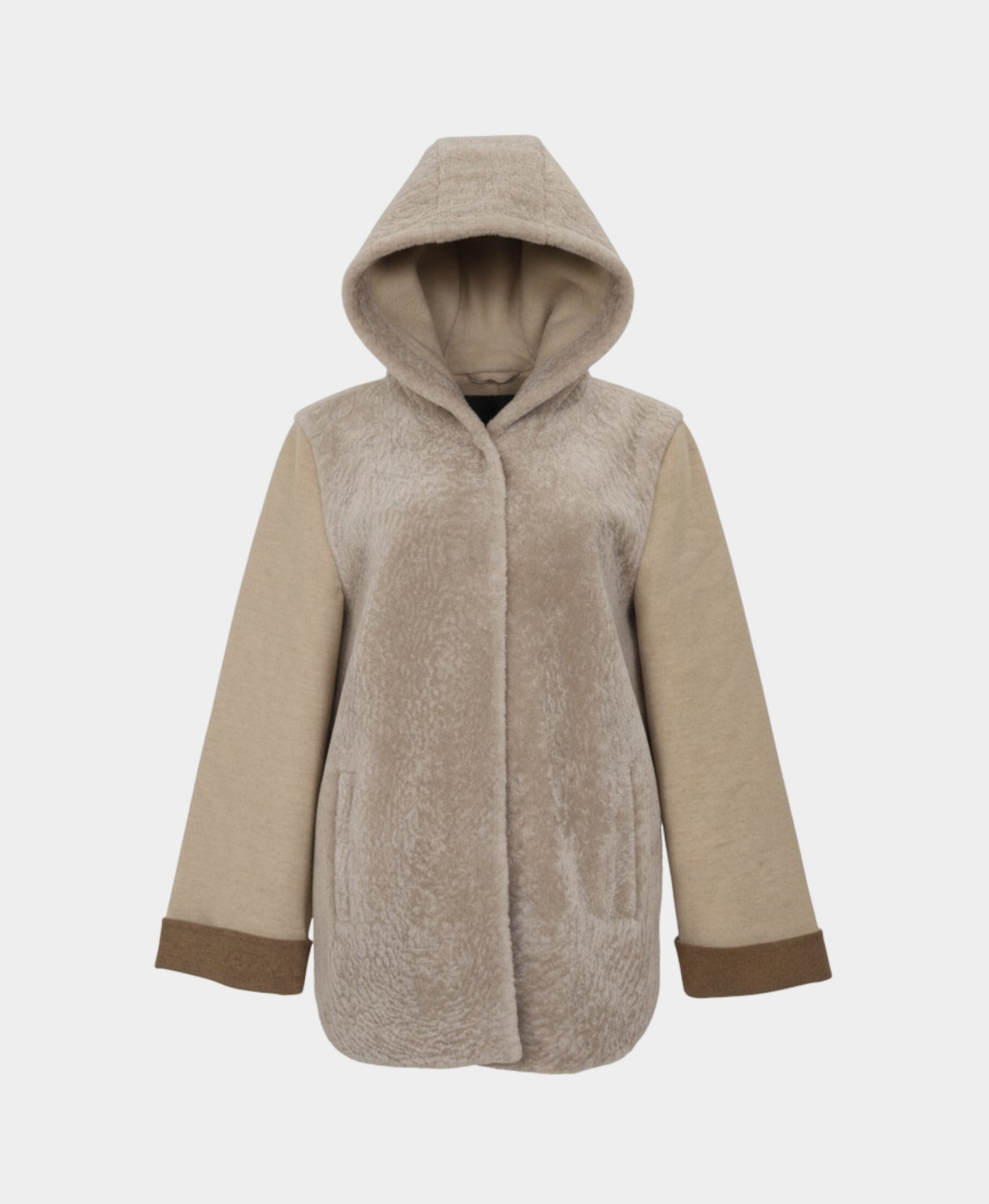 3/4 Shearlin FO hd coat w cashmere back view 3