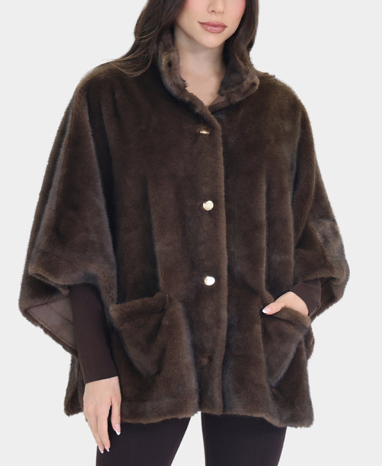 Faux Fur Capelet view 