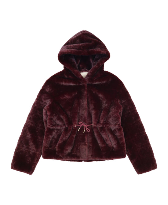 Faux Fur Jacket w/ Hood view 