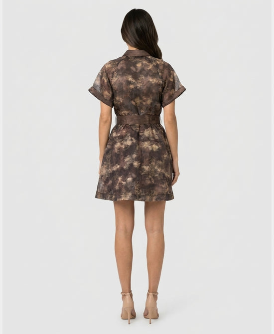 
Printed Dress in BROWN MULTI view 2