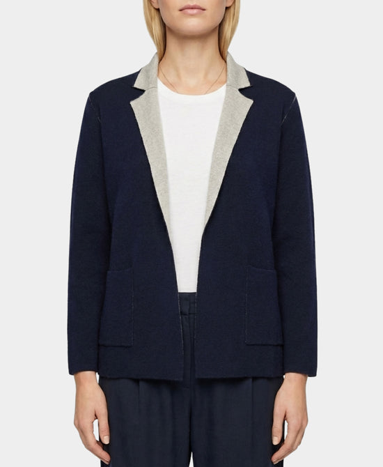 Cotton & Cashmere Reversible Knit Blazer view 