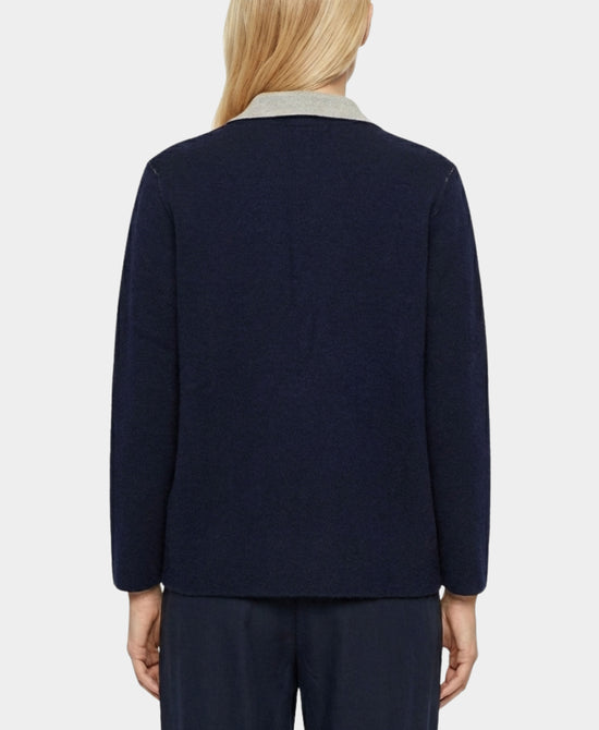 Cotton & Cashmere Reversible Knit Blazer view 