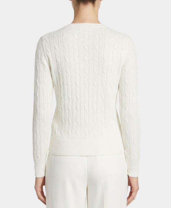 Cotton & Cashmere Cable Knit Cardigan view 