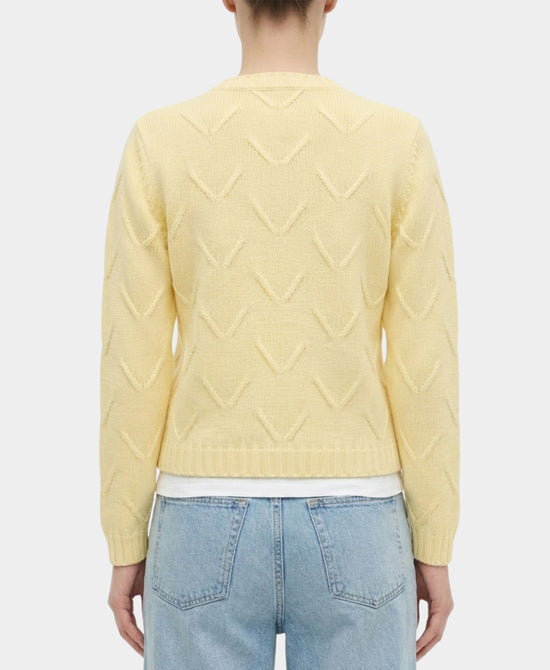 Cotton & Cashmere V Pattern Sweater view 